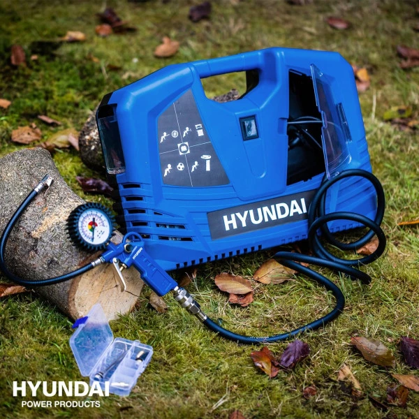 Hyundai Mini-compressor 55791, 1100 Watt, 180L/min, 8 Bar 5 Hyundai Mini-compressor 55791, 1100 Watt, 180L/min, 8 Bar - Afbeelding 5