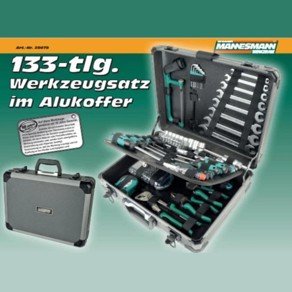 Mannesman Gereedschapskoffer 133-delig 29079 2 Mannesman Gereedschapskoffer 133-delig 29079 - Afbeelding 2