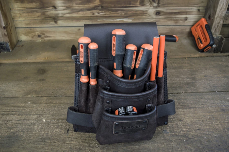 ToolPack Industriele Gereedschapsholster, Extra Brede Riemlus 3 ToolPack Industriele Gereedschapsholster, Extra Brede Riemlus - Afbeelding 3