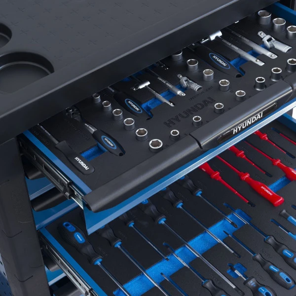 Hyundai Gereedschapswagen - 175 Delig 2 Hyundai Gereedschapswagen - 175 Delig - Afbeelding 2