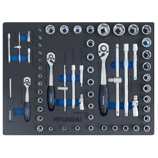 Hyundai Gereedschapswagen - 175 Delig 3 Hyundai Gereedschapswagen - 175 Delig - Afbeelding 3