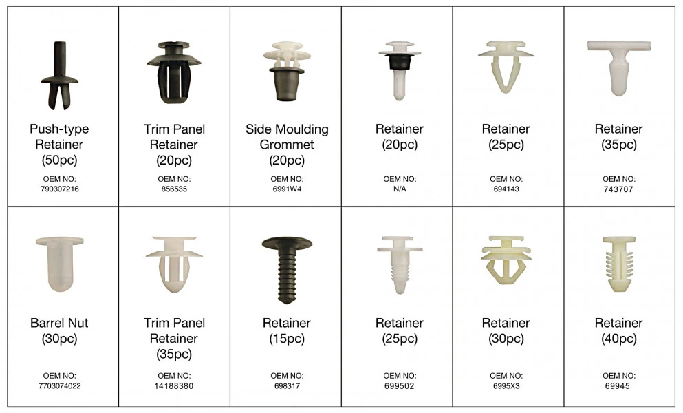 HBM Assortiment Bekleding Clips Voor Peugeot 345 Delig 1 HBM Assortiment Bekleding Clips Voor Peugeot 345 Delig