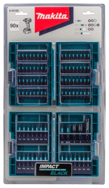 Makita Impact Black Slagschroefbitset 90-delig 4 Makita Impact Black Slagschroefbitset 90-delig - Afbeelding 4