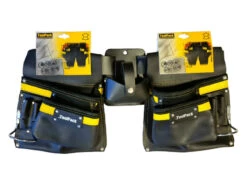 ToolPack Industriële Gereedschapsgordel, 2 Afneembare Holsters, Verstelbare Leren Riem, Metalen Gesp 7 ToolPack Industriële Gereedschapsgordel, 2 Afneembare Holsters, Verstelbare Leren Riem, Metalen Gesp -Makita winkel h130686 5.jpg 1200x600 30a5aebc88