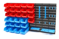 HBM Gereedschapswand Met Opbergrekken En Opbergbakken 43-delig