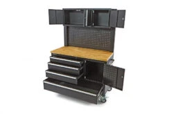 HBM Gereedschapswagen Met Kastenwand, Houten Werkblad, 122 Cm, Zwart 11 HBM Gereedschapswagen Met Kastenwand, Houten Werkblad, 122 Cm, Zwart -Makita winkel hbm 005 110.jpg 1200x600 1a746ebc88