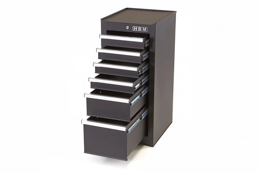 HBM 6 Laden Gereedschapskast Zwart 1 HBM 6 Laden Gereedschapskast Zwart