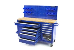 HBM Gereedschapswagen Met Achterwand, Houten Werkblad, 158 Cm, Blauw -Makita winkel hbm 013 100.jpg 1200x600 a919febc88