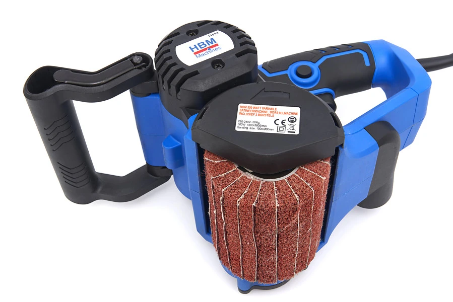 HBM 500 Watt Variable Satineermachine, Borstelmachine Inclusief 3 Borstels 6 HBM 500 Watt Variable Satineermachine, Borstelmachine Inclusief 3 Borstels - Afbeelding 6
