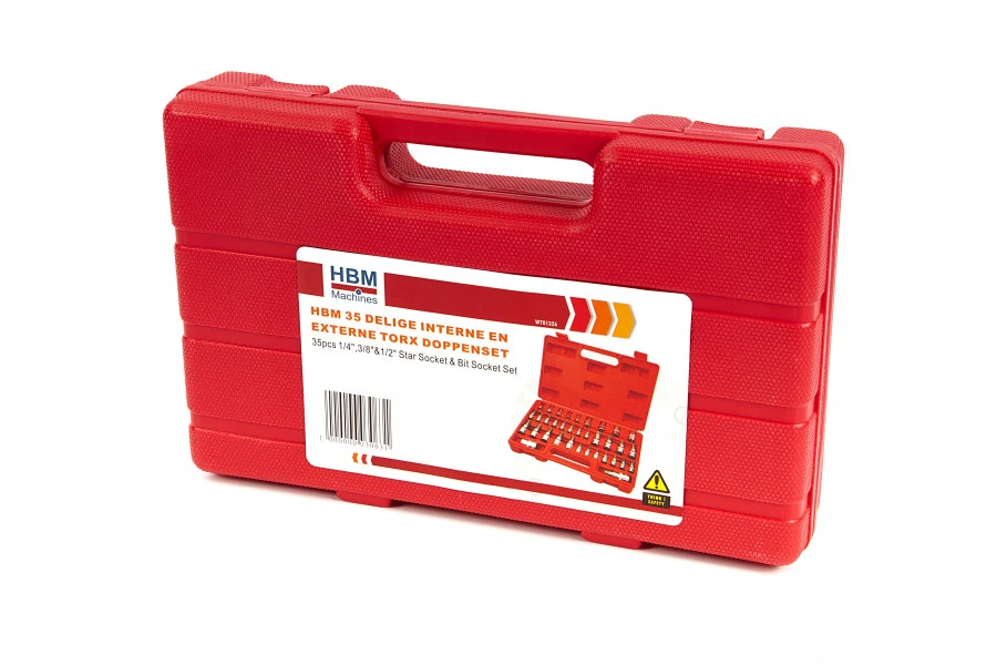 HBM 35 Delige Interne En Externe Torx Doppenset 2 HBM 35 Delige Interne En Externe Torx Doppenset - Afbeelding 2