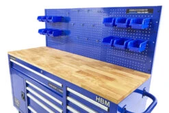 HBM Gereedschapswagen Met Achterwand, Houten Werkblad, 158 Cm, Blauw -Makita winkel hbm 020 103.jpg 1200x600 a4627ebc88