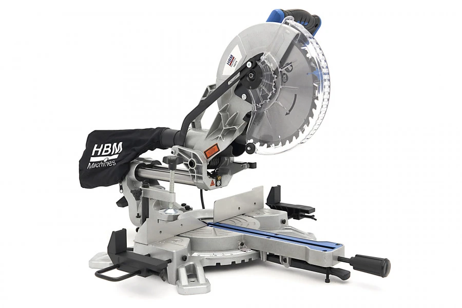 HBM 254 X 70 Mm Radiaalzaag, Afkortzaag, Trekzaag Met Laser 1 HBM 254 X 70 Mm Radiaalzaag, Afkortzaag, Trekzaag Met Laser