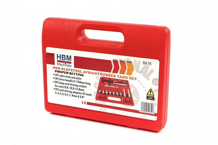 HBM Klepsteel Afdichtrubber Tang Set 4 HBM Klepsteel Afdichtrubber Tang Set - Afbeelding 4