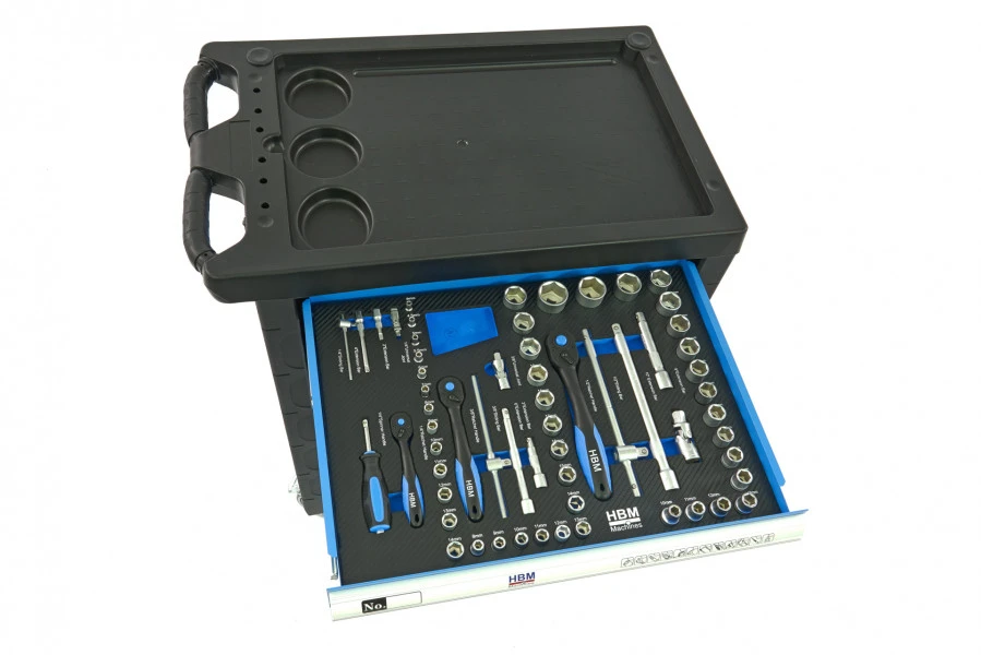 HBM Premium Gevulde Gereedschapswagen - 154 Delig 7 HBM Premium Gevulde Gereedschapswagen - 154 Delig - Afbeelding 7