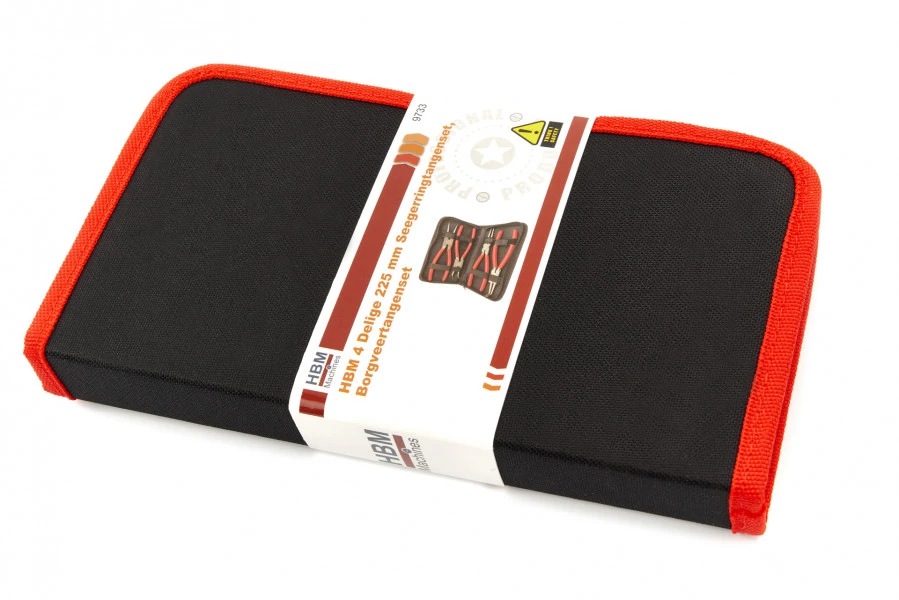 HBM 4 Delige 225 Mm Seegerringtangenset, Borgveertangenset 4 HBM 4 Delige 225 Mm Seegerringtangenset, Borgveertangenset - Afbeelding 4