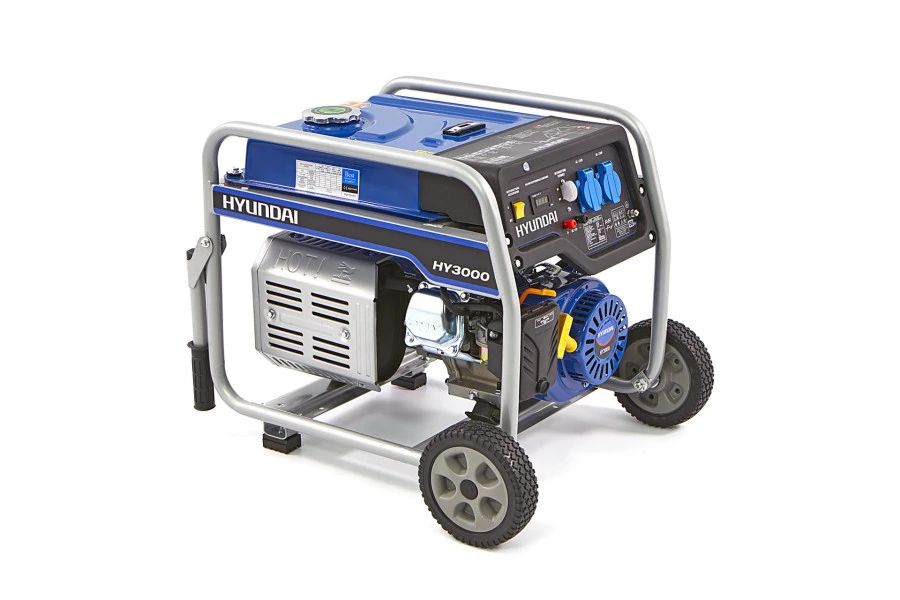 Hyundai 55021FHKD 2600 Watt Generator, Aggregaat Met 200 Cc OHV-Benzinemotor, 230V 2 Hyundai 55021FHKD 2600 Watt Generator, Aggregaat Met 200 Cc OHV-Benzinemotor, 230V - Afbeelding 2