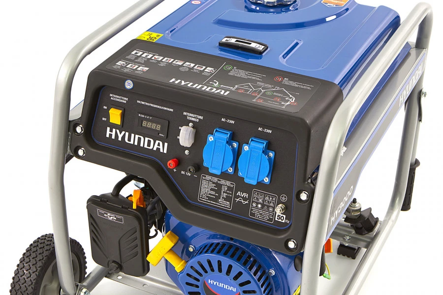 Hyundai 55021FHKD 2600 Watt Generator, Aggregaat Met 200 Cc OHV-Benzinemotor, 230V 5 Hyundai 55021FHKD 2600 Watt Generator, Aggregaat Met 200 Cc OHV-Benzinemotor, 230V - Afbeelding 5