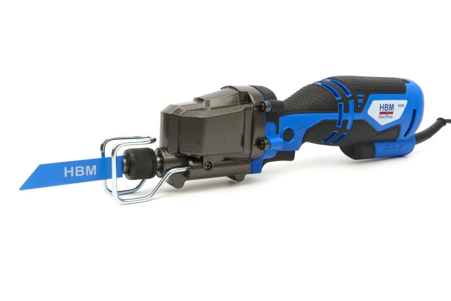 HBM Profi 600W Mini Reciprozaag / Alleszaag Met Variabel Toerental En Inclusief 5 Zaagbladen 2 HBM Profi 600W Mini Reciprozaag / Alleszaag Met Variabel Toerental En Inclusief 5 Zaagbladen - Afbeelding 2