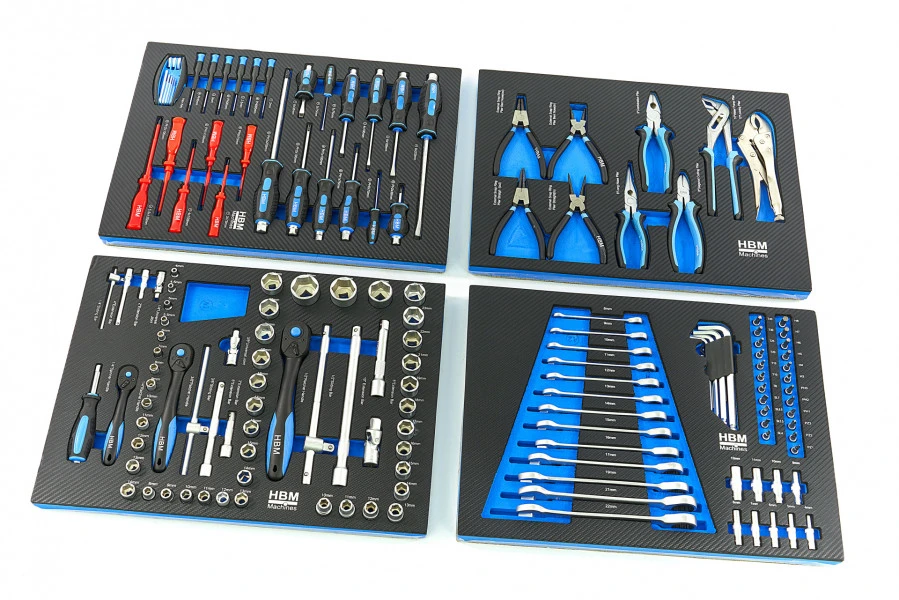 HBM Premium Gevulde Gereedschapswagen - 154 Delig 1 HBM Premium Gevulde Gereedschapswagen - 154 Delig
