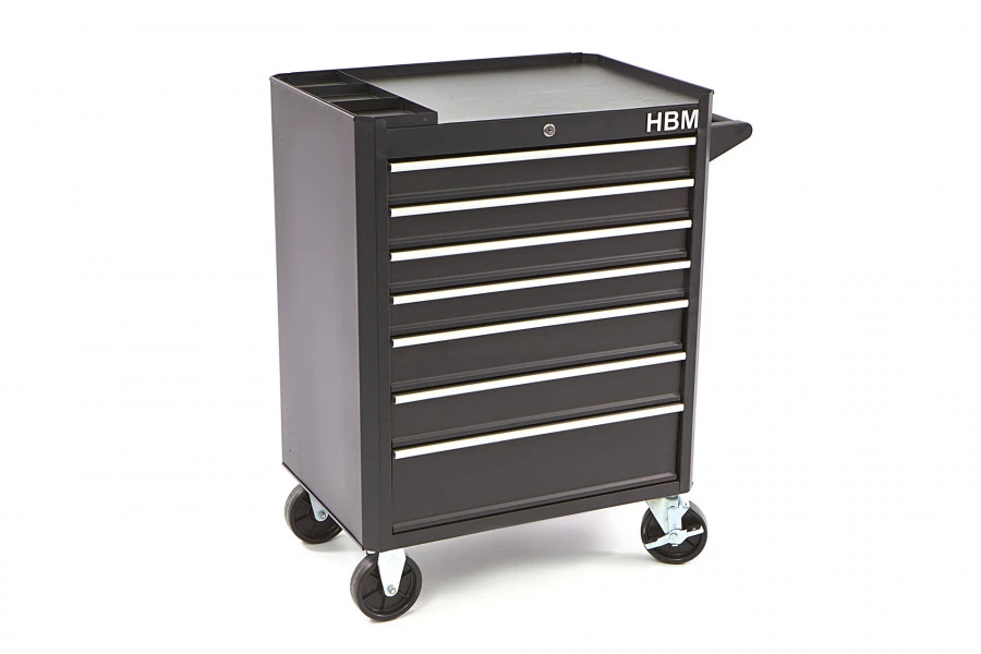 HBM Gereedschapswagen Met 7 Laden - 66 Cm - Zwart 10 HBM Gereedschapswagen Met 7 Laden - 66 Cm - Zwart - Afbeelding 10