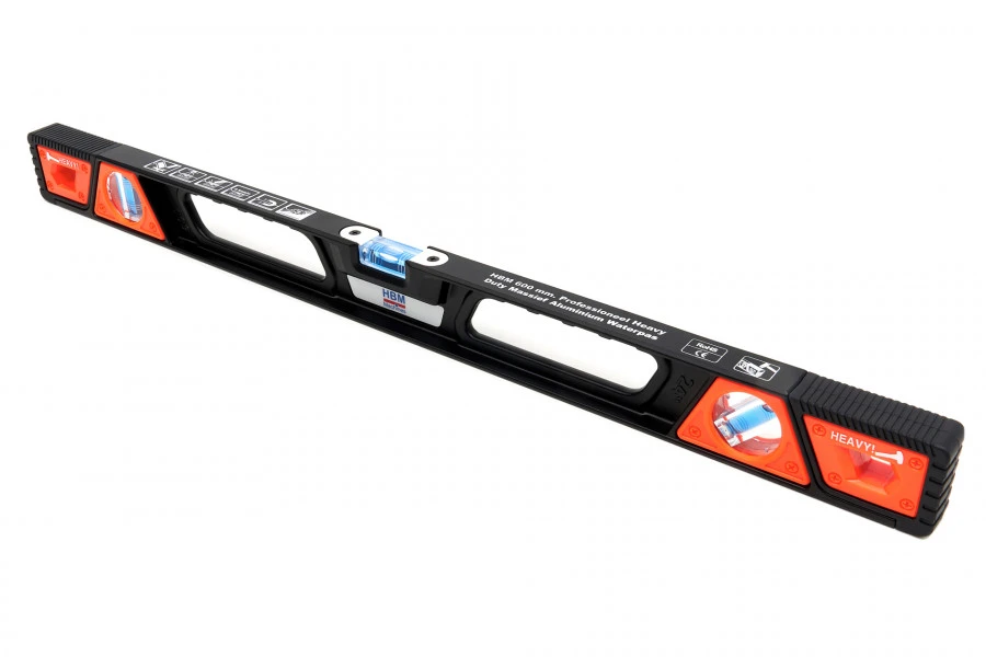 HBM Professioneel Heavy Duty Massief Aluminium Waterpas 1 HBM Professioneel Heavy Duty Massief Aluminium Waterpas