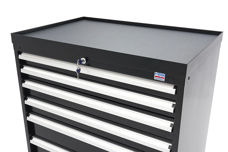 HBM 6 Laden Profi Gereedschapskast 88 X 58 X 80 Cm Zwart 13 HBM 6 Laden Profi Gereedschapskast 88 X 58 X 80 Cm Zwart - Afbeelding 13