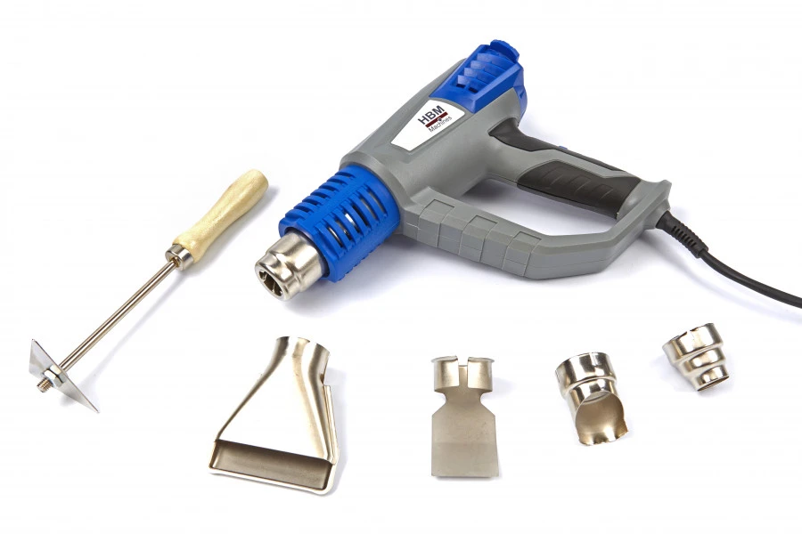 HBM Verstelbaar Heteluchtpistool Deluxe 2000 Watt Incl 6 Accessoires 1 HBM Verstelbaar Heteluchtpistool Deluxe 2000 Watt Incl 6 Accessoires