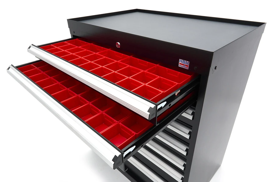 HBM 8 Laden Profi Gereedschapskast 88 X 58 X 100 Cm Zwart 8 HBM 8 Laden Profi Gereedschapskast 88 X 58 X 100 Cm Zwart - Afbeelding 8
