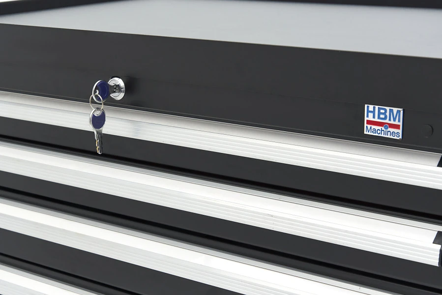 HBM 8 Laden Profi Gereedschapskast 88 X 58 X 100 Cm Zwart 16 HBM 8 Laden Profi Gereedschapskast 88 X 58 X 100 Cm Zwart - Afbeelding 16