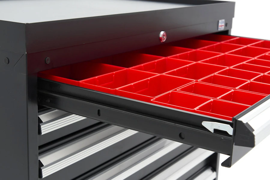 HBM 8 Laden Profi Gereedschapskast 88 X 58 X 100 Cm Zwart 9 HBM 8 Laden Profi Gereedschapskast 88 X 58 X 100 Cm Zwart - Afbeelding 9