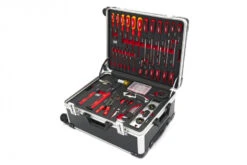 HBM Professionele 238 Delige Gereedschapskoffer, Gereedschapstrolly Met Carbon Inlays