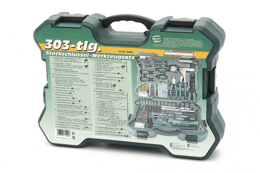 Mannesmann Professionele 303-delige Gereedschapkoffer - Gereedschapsset 10 Mannesmann Professionele 303-delige Gereedschapkoffer - Gereedschapsset - Afbeelding 10