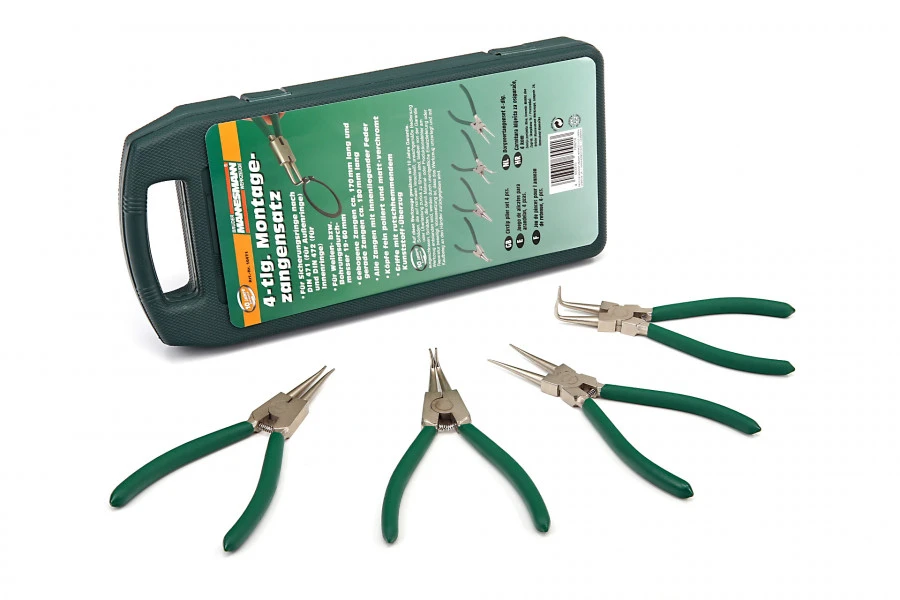 Mannesmann 4 Delige Zegeringtangenset - 10471 1 Mannesmann 4 Delige Zegeringtangenset - 10471
