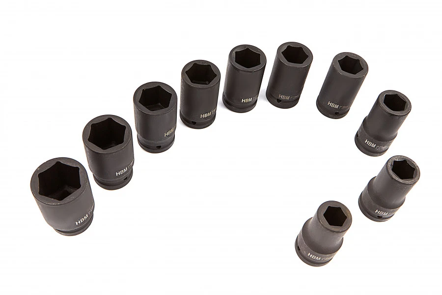 HBM 10 Delige 1" Krachtdoppenset 2 HBM 10 Delige 1" Krachtdoppenset - Afbeelding 2