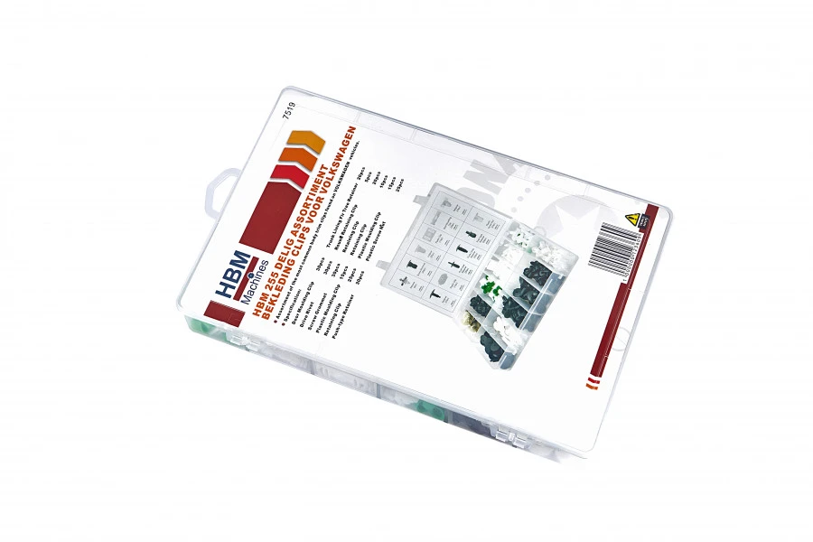 HBM Assortiment Bekleding Clips Voor Volkswagen 255 Delig 2 HBM Assortiment Bekleding Clips Voor Volkswagen 255 Delig - Afbeelding 2