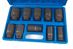 HBM 1/2" Krachtdoppenset Grote Maten 10 Delig