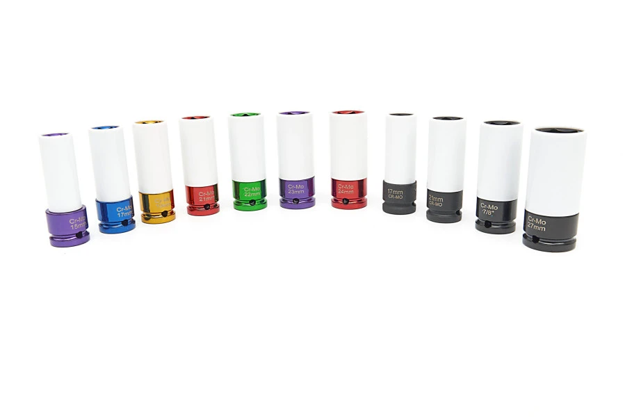 HBM Lange Krachtdoppenset Met Beschermkappen 11-delig, 1/2 Inch 3 HBM Lange Krachtdoppenset Met Beschermkappen 11-delig, 1/2 Inch - Afbeelding 3