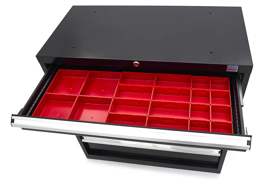 HBM 6 Laden Profi Gereedschapskast 90 X 45 X 90 Cm Zwart 7 HBM 6 Laden Profi Gereedschapskast 90 X 45 X 90 Cm Zwart - Afbeelding 7