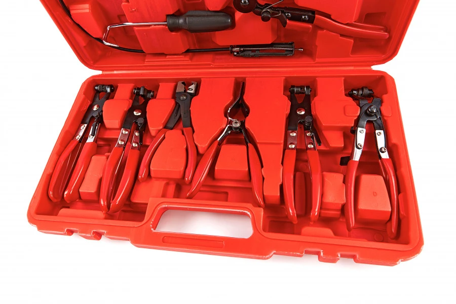 HBM 9 Delige Slangklemtangen Set 1 HBM 9 Delige Slangklemtangen Set