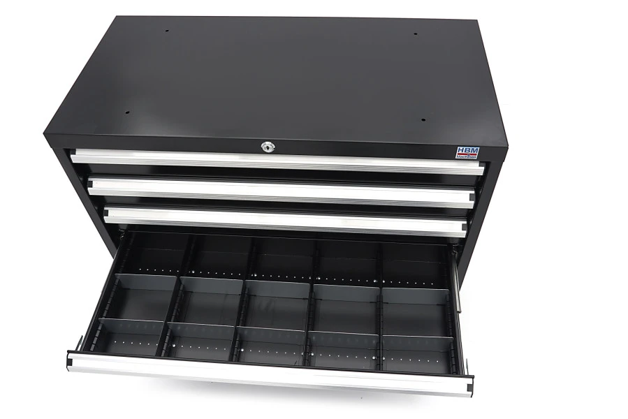 HBM 6 Laden Profi Gereedschapskast 90 X 45 X 90 Cm Zwart 10 HBM 6 Laden Profi Gereedschapskast 90 X 45 X 90 Cm Zwart - Afbeelding 10