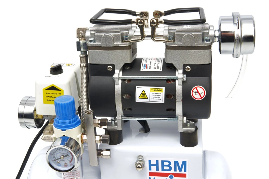 HBM Low Noise Airbrush Compressor 4 Liter, Model 2 7 HBM Low Noise Airbrush Compressor 4 Liter, Model 2 - Afbeelding 7