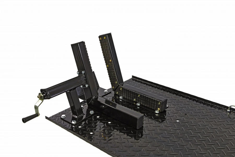 HBM 300 Motorheftafel Hydraulisch Met Luxe Voorwielklem - Zwart 7 HBM 300 Motorheftafel Hydraulisch Met Luxe Voorwielklem - Zwart - Afbeelding 7