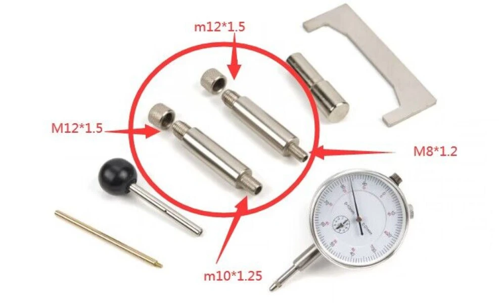 HBM Dieselpomp Timing, Afstel Gereedschap Set 8 HBM Dieselpomp Timing, Afstel Gereedschap Set - Afbeelding 8