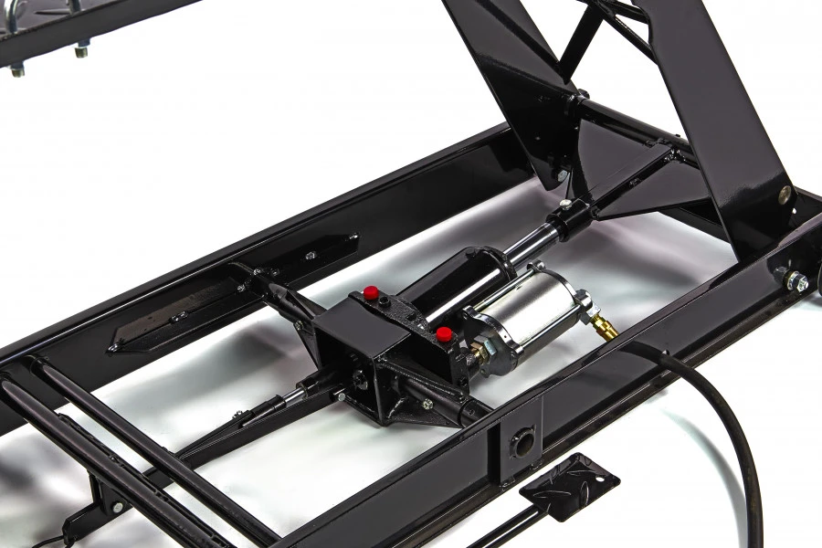 HBM 300 Motorheftafel Hydraulisch, Pneumatisch, Met Luxe Voorwielklem, Zwart 8 HBM 300 Motorheftafel Hydraulisch, Pneumatisch, Met Luxe Voorwielklem, Zwart - Afbeelding 8