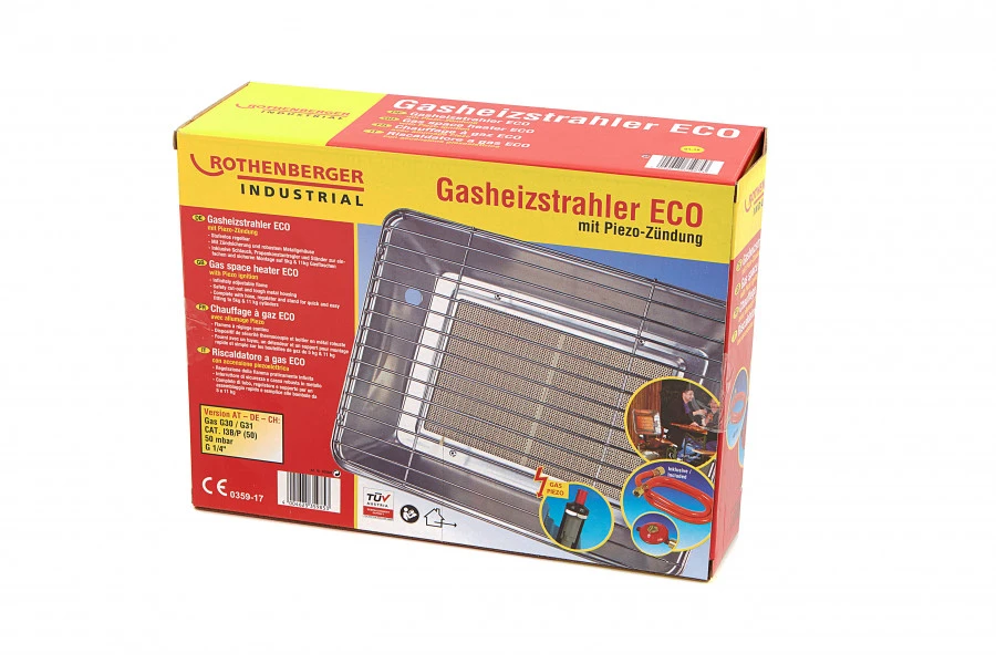 Rothenberger, Heater Gasstaalkachel Eco Met Piëzo Ontsteking 4 Rothenberger, Heater Gasstaalkachel Eco Met Piëzo Ontsteking - Afbeelding 4