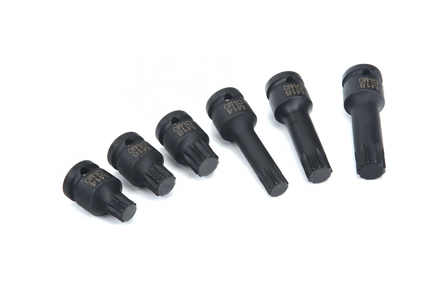 HBM 6 Delige Kracht Spline Doppenset 2 HBM 6 Delige Kracht Spline Doppenset - Afbeelding 2