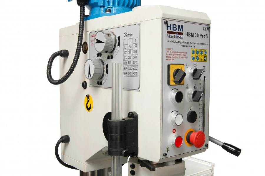 HBM 30 Profi Tandwiel Aangedreven Kolomboormachine Met Tapfunctie 3 HBM 30 Profi Tandwiel Aangedreven Kolomboormachine Met Tapfunctie - Afbeelding 3