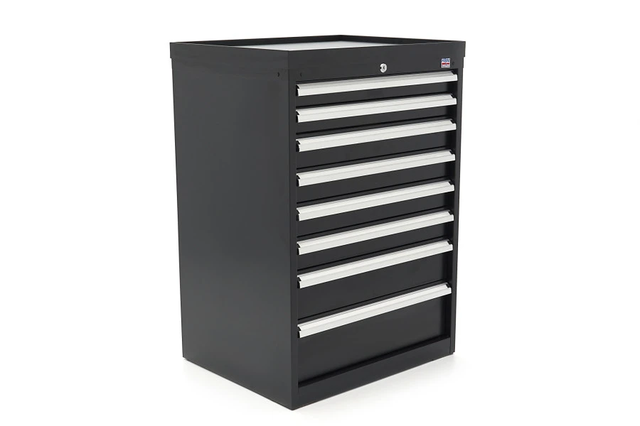 HBM 8 Laden Profi Gereedschapskast 72 X 58 X 100 Cm Zwart 2 HBM 8 Laden Profi Gereedschapskast 72 X 58 X 100 Cm Zwart - Afbeelding 2
