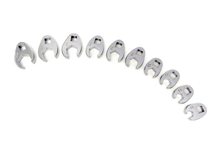 Stahlkaiser 10 Delige Kraaienpootsleutels Metrisch Met 3/8” Opname 10-19 Mm. 1 Stahlkaiser 10 Delige Kraaienpootsleutels Metrisch Met 3/8” Opname 10-19 Mm.