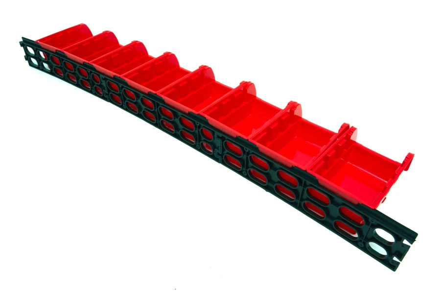 HBM 8 Delige Opbergbakken, Stapelbakkkenset Met Ophangrails Voor Wandmontage 2 HBM 8 Delige Opbergbakken, Stapelbakkkenset Met Ophangrails Voor Wandmontage - Afbeelding 2